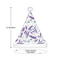 thumbnail image 3 of Balery Lavender Flowers Pattern Santa Hat Christmas Hat Funny Christmas Hat Christmas Knitted Beanie Hat For Men Women Adult, 3 of 6