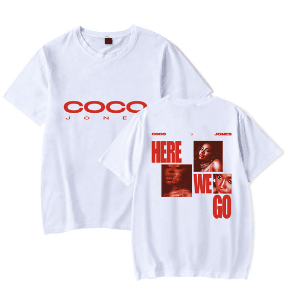 CoCo Jones Merch What Here We Go T-shirt t shirt Unisex Short Sleeve Tee Crewneck Streetwear Top