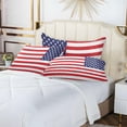 thumbnail image 7 of Coolnut American Flag Zipped Velvet Pillowcases 20x26 in, Soft and Cozy Decor Giftsative Plush Pillow Case with Hidden Zipper for Bedroom, Sofa, Couch107, 7 of 7