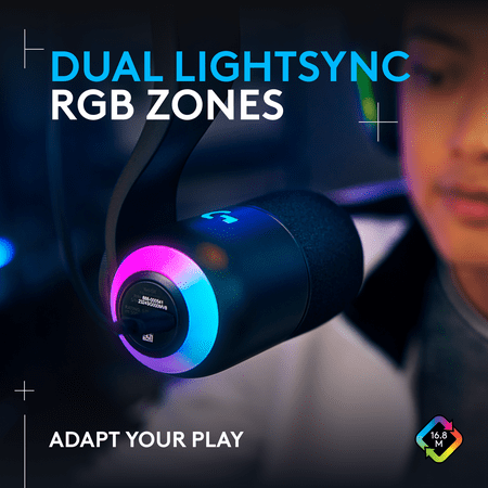 Logitech - Yeti GX Wired Supercardioid Dynamic Gaming Microphone with LIGHTSYNC RGB Lights