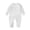 White, variant on Busydd Baby Girl Romper 0-24 Months Breathable Cotton Round Neck Baby Boy Romper Comfortable Solid Color Long Sleeve Newborn Infant Onesie 0-3 Months