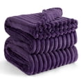 thumbnail image 1 of Manta Bedsure GentleSoft de Franela Polar Morada Tamaño Full, 1 of 8
