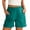 Green #137, variant on Womens Linen Shorts Plus Size Basic Wide Straight Leg Loose Lightweight Elastic High Waisted Lounge Shorts with Pockets athletic Stretch Summer Bermuda Shorts Khaki 2XL