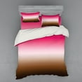 thumbnail image 2 of Ambesonne Ombre Bedding Set 3 Pcs, Simplistic Abstract, Twin XL, Hot Pink Chocolate, 2 of 3