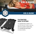 thumbnail image 5 of Disc-O-Bed Kid-O-Bunk Portable Benchable Double Cot with Organizers, Black, 5 of 8