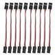 thumbnail image 3 of Cable De Extensión Servo, 10 Piezas De Tamaño Estándar RC Coche Servocontrolador Línea Conector De 3 Pines Buena Conductividad Eléctrica Para Modelos De Aviones Y Robots, 3 of 7