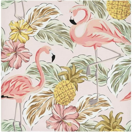 

GZHJMY Flamingo Cloth Napkins Set of 6 Reusable Washable Polyester Dinner Table Napkins for Kitchen Dining Restaurant Party Decoration
