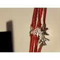 thumbnail image 2 of Charm Leather Bracelets For Women/Men Red With Tree and Bird,  Leather Bracelets, 2 of 8