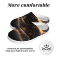 thumbnail image 6 of Haiem Abstract Glowing Wave Pattern Print Women's Fuzzy Memory Foam House Slipper Cozy Home Footwear Non-slip Winter Slippers-39/40, 6 of 7
