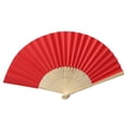 thumbnail image 3 of Home Improvement, Solid Fan Folding Folding Party Wedding Hand Dance Held Silk Pattern Color Tools & Home Improvement, Paper Fans set, 3 of 3