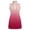 Red, variant on lnmuld Girls Gradient Tennis Dress Half Zip Sleeveless Athletic Dress with Built In Shorts for Sports and Play Size:6-7 Years