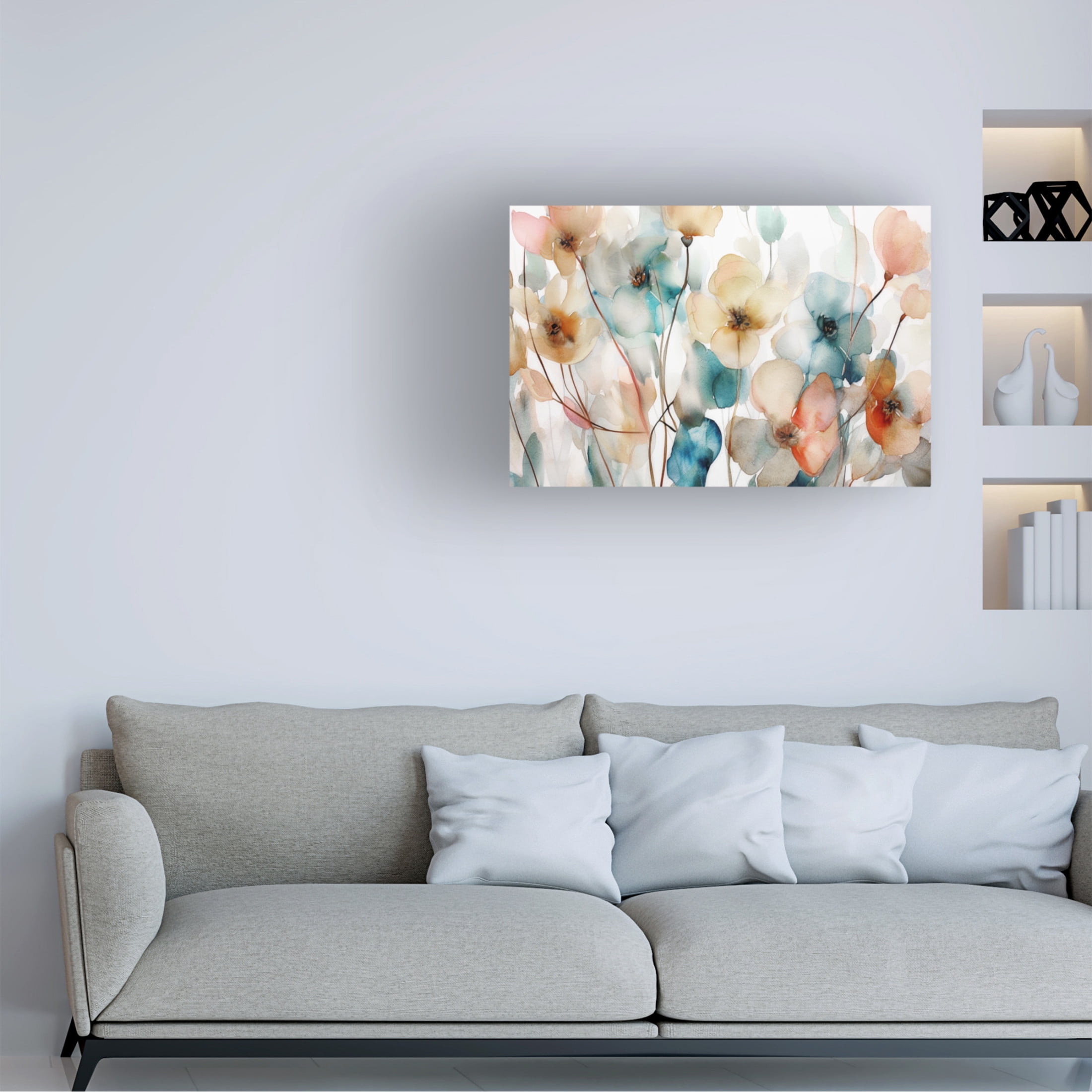 Canvas Wall Art - Sasha 'Tactile II' Wall Art for Living Room, Bedroom, or Office Décor by Trademark Fine Art - 32 x 22 Inches