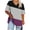 Black, variant on Staron Summer T-Shirts for Women Oversized V-Neck Short Sleeve Casual Loose Plus Size Basic Tee Shirt, Light Blue 4XL
