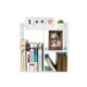 thumbnail image 2 of Desktop Shelf Freestanding Wood Small Bookshelf Desk Supplies Organizers and Accessories Storage Display Rack Office Decor for Women, Brown, 2 of 4