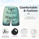 thumbnail image 3 of Balery Not All Those Who Wander Are Lost1 Bañador para hombre, shorts de playa de secado rápido con entrepierna y forro de compresión-XX-Large, 3 of 6
