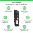 thumbnail image 2 of Disyuntor Square D HOM120PCAFIC Homeline 20A 120V 1P, 2 of 4