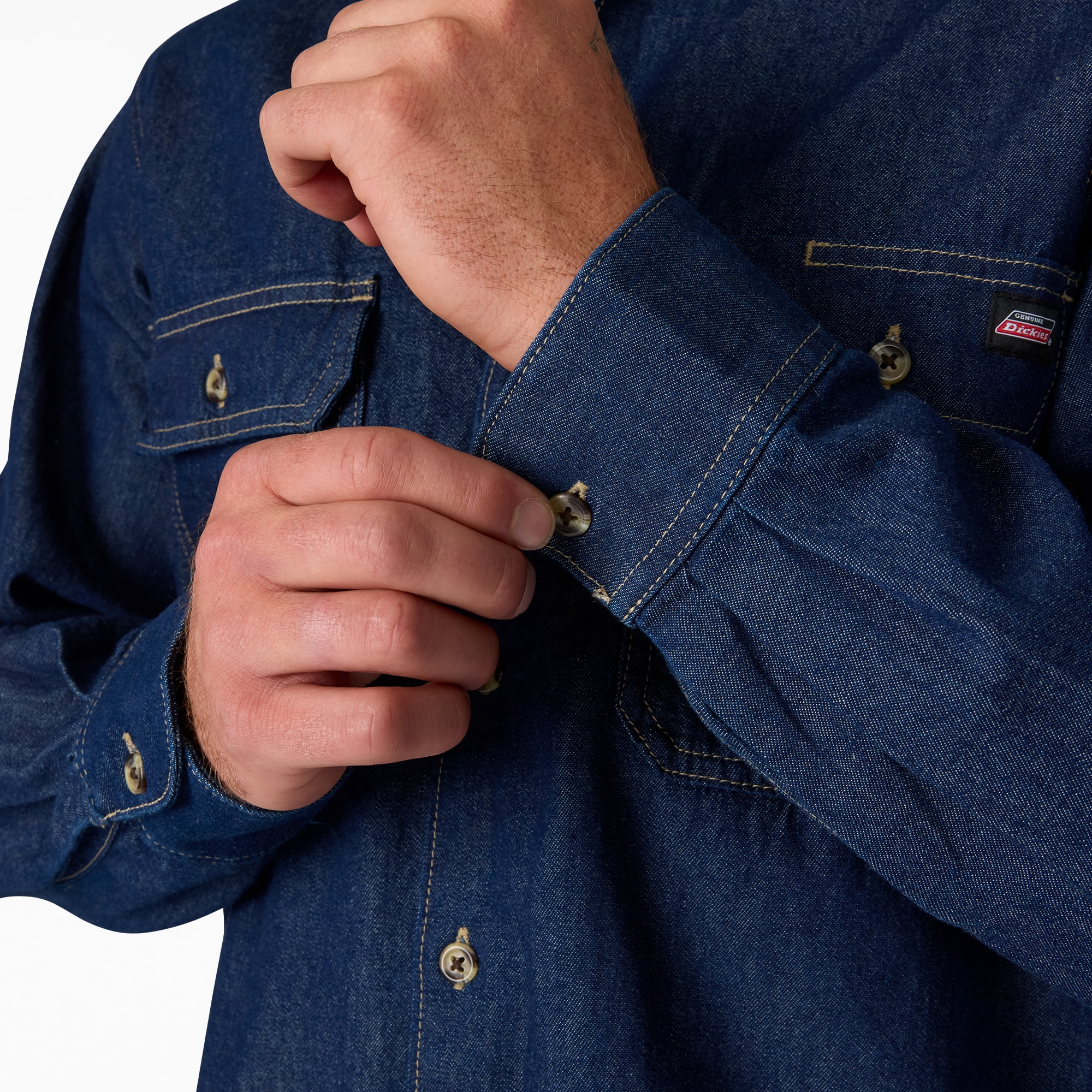 Genuine Dickies Long Sleeve Denim Shirt