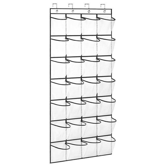 PBPBOX 1Set Over The Door Organizer White Mesh Hanging Storage Container for Home and Office