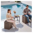 thumbnail image 5 of WDZS 30 Gallon Resin Deck Box 2 Pack Outdoor Indoor Waterproof Storage Box for Patio Furniture Pool Accessories Storage for Cushion Garden Tools (Brown, 2 Pack), 5 of 7