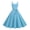 Sky Blue, variant on Joernso Vintage Women Dress A-line Big Swing Solid Color Backless Spaghetti Strap 50s Bow Decor Prom Cocktail Party Wedding Midi Dress Evening Dress