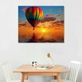 thumbnail image 3 of JRXY wall art bedroom Canvas Prints Hot Air Balloon Picture printing office room wall decoration 20x16in, 3 of 5