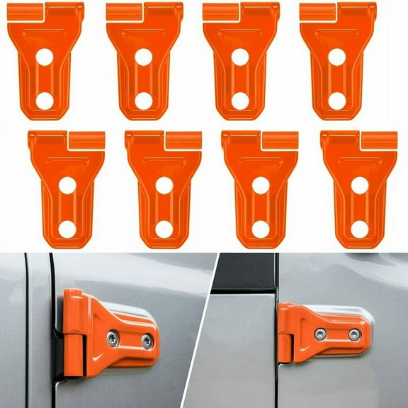 8pcs Car Door Hinge Protect Cover Trim Fit For Jeep Wrangler JL 4 Door & 2 Door