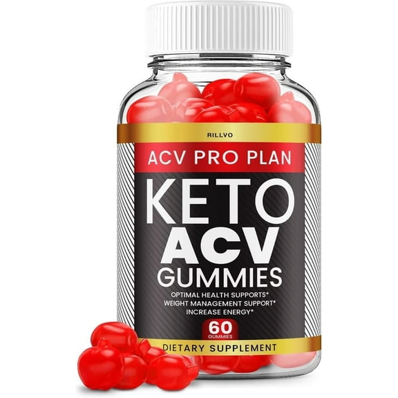 ACV Pro Plan Keto Gummies - Advanced Formula ACV Pro Plan Keto Gummies with Apple Cider Vinegar Dietary Supplement 60 Gummies
