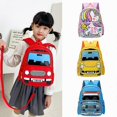 thumbnail image 3 of 2025 Kids Child Backpack Toddler School Bag Anti-lost Car Cartoon Western Style Good-looking No331, 3 of 5
