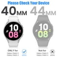 thumbnail image 3 of RoamRider for Samsung Galaxy Watch 5 & Watch 4 40mm Case, Hard Bumper Built-in Glass Film Shock Adsorption Drop Protection Full Cover Screen Protector Case, Black, 3 of 9