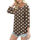 thumbnail image 4 of Neewe 3/4 Length Sleeve for Womens Polk Dot Tops Casual Crewneck Pullover Tunics Summer Comfy Blouses Fashion 2026, 4 of 7