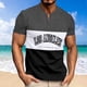 thumbnail image 2 of Mens Casual Pantalones Cortos Cuello Redondo Patchwork Suéter Blusa de Fitness, Camisetas para Hombre, 2 of 5