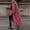 Pink, variant on Women's Autumn Color Blocked Loose Casual Long Hooded Cardigan, Sweaters For Women, Flannel Shirt Women, Chunky Cardigan
