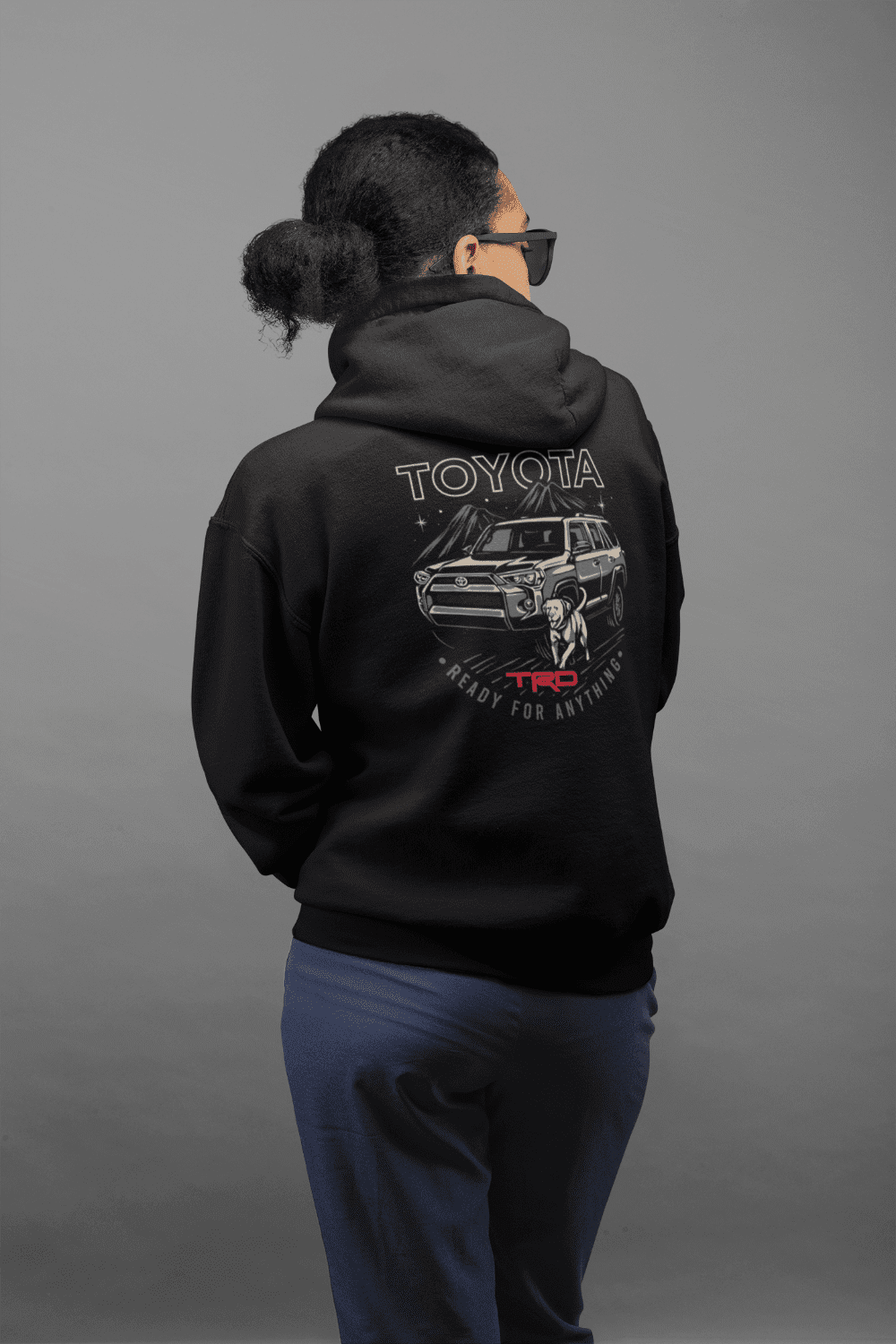 Toyota 4Runner TRD Zip-Up Hoodie-Ready for Anything Dog Edition