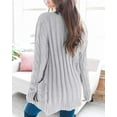 thumbnail image 3 of 1pcs Cardigan Hooded Jacket--Grey--M, 3 of 5