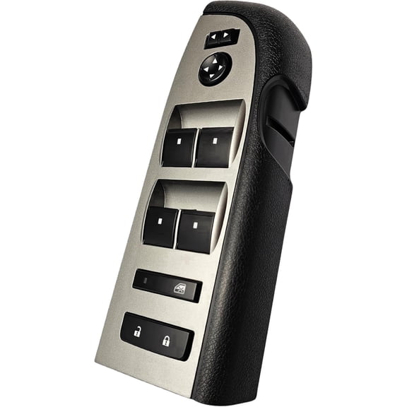 2010-2013 Chevrolet Silverado & GMC Sierra Window Master Switch Full Assembly (Without Power Folding Mirrors, Crew, Extended Cab, 2010, 2011, 2012, 2013, 10, 11, 12, 13, 1500, 2500, 3500)