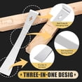 thumbnail image 2 of 2-Piece 17005 Stainless Steel Pry Bar Scraper Set, 9.25" and 6.7" Trim Puller, Small Flat Pry Bar, Silver Beekeeping Hive Scraper, Bee Hive Hand Tool, 2 Sizes, 2 of 2