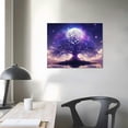 thumbnail image 4 of Orinice  Fantasy tree of life Poster for Bedroom Space Mountain Landscape Wall Poster Aesthetic Black Fantasy Tree Art Decor Posters Wall Hanging for Living Room Dorm 16x12in, 4 of 6