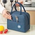 thumbnail image 2 of Sac Isotherme Épaissi Portable Poignée Renforcée Sac à Lunch Réutilisable avec Fermeture Éclair, 2 of 9