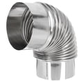 thumbnail image 2 of Tuyau de Cheminée de Poêle en Acier Inoxydable pour Chauffage, Tuyau d'Échappement pour Cheminée et Coude, 2 of 8