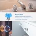 thumbnail image 5 of 30mm Crystal Knobs Drawer Diamond Shaped Light Blue 12 Pack, 5 of 5