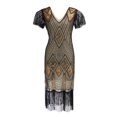 thumbnail image 2 of Vestido de otoño para mujer para banquete Vestido largo sin mangas con borlas y lentejuelas, 2 of 5