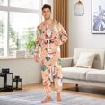 thumbnail image 6 of FORMRS Onesies Pajama for Adults Unisex Hoodie Winter Jumpsuit One Piece Sleepwear, Sizes S-2XL, Pink Christmas Santa, 6 of 7