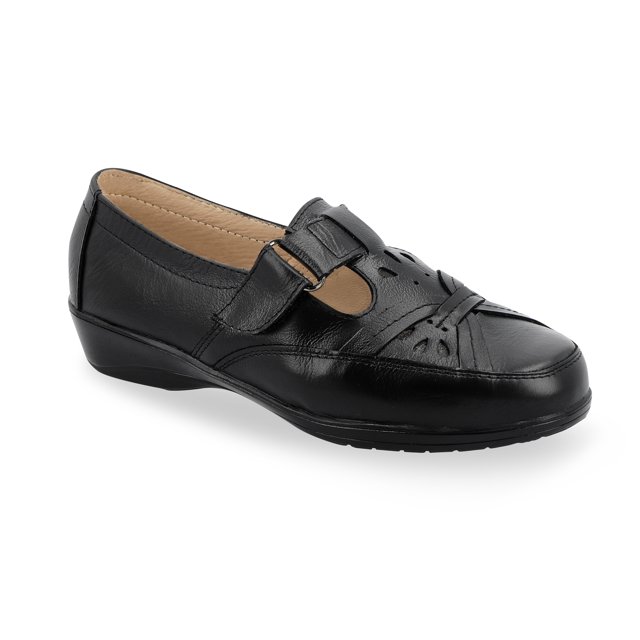 Zapato Línea Confort Mujer Casual Negro Cómodo Castalia Casual