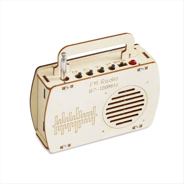 Kit de Modelo de Radio FM DIY, Herramienta de Experimentación, Modelo de Proyecto Científico de Madera, Proyecto Educativo Escolar, Divertido, de Física, Material Escolar.