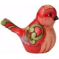 thumbnail image 2 of Enesco Jim Shore Heartwood Creek in Fine Feather - Red Floral Bird Figurine, 2 of 5