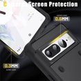 thumbnail image 3 of Jiahe Cover for Google Pixel 7, Rugged Shockproof Hard PC Case,With Built-in Foldable Invisible Kickstand Heavy Duty Case Cover, black, 3 of 7