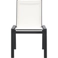 thumbnail image 4 of Meridian Furniture Nizuc Chaise de Salle à Manger d'Extérieur pour Patio Blanc Cassé (Ensemble de 2), 4 of 7