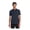 Night Navy, variant on Unisex Stretch Jersey Polo | Short Sleeve Work Polo for Men & Women, Moisture Wicking Jersey Shirt - Deep Black 2XL