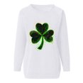 thumbnail image 4 of ZHYou Womens T-Shirts Valentine's Day Loose Fit Long Sleeve St. Patrick's Day Printed V-Neck Casual Soft Spring Summer Shirts,Black,Pink,Red,Gray,Khaki,S,M,L,XL,2XL ,3XL,White,2XL, 4 of 5