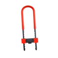 thumbnail image 2 of Candado de puerta para bicicleta con combinación en forma de U, candado de combinación de 4 dígitos para gimnasio escolar Rojo, 2 of 9